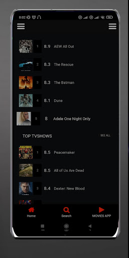 TV films and series web info