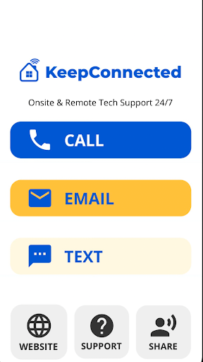 KeepConnected Tech Support Screen 2