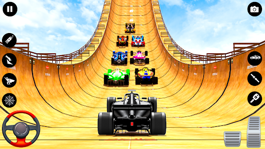 Formula Car Stunt - Mega Ramp