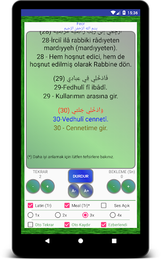 30. Cüz Dinle, Öğren, Ezberle Screen 3