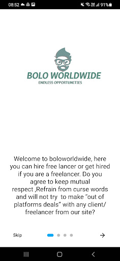 Bolo Worldwide Screen 2
