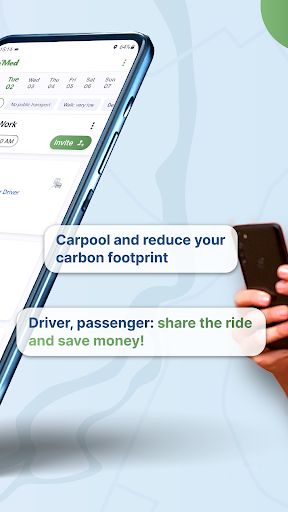 Ta’Med carpooling Screen 2