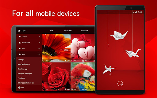 Screenshot of Red Wallpapers 4K