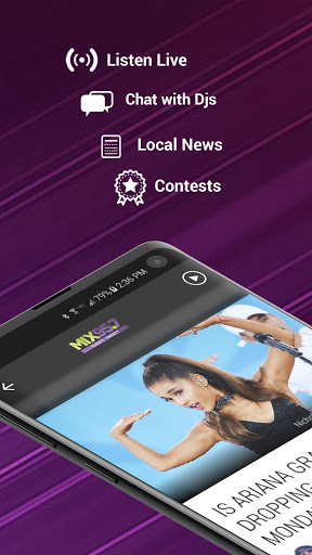 Screenshot of Mix 95.7FM
