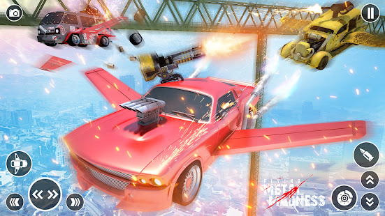 Flying Car Shooting Game: Modern Car Games 2021 3.5 Screenshots 14