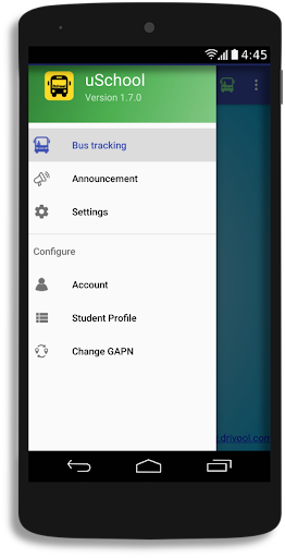uSchool - Parent App (Vehicle Screen 2