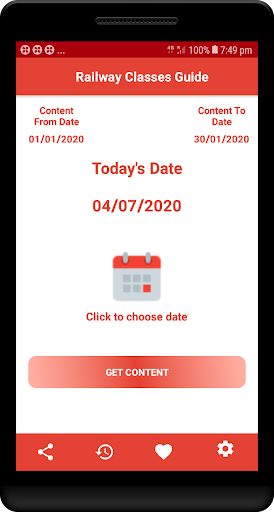 Android application Daily Railway ( RRB ) Classes screenshort