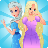 Nail salon Elsa & Rapunzel icon