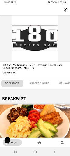 Android application 180 Sports Bar screenshort