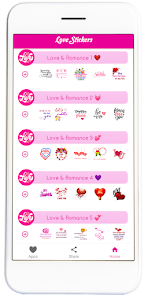 Love Stickers 0.5 APK + Mod (Unlimited money) إلى عن على ذكري المظهر