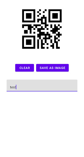 Android application QR code Generator app screenshort
