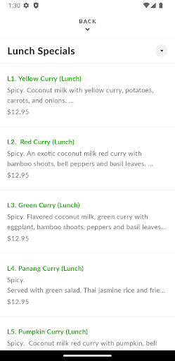 Mint Leaf Thai Cuisine Screen 3