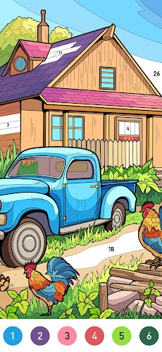 Country Farm Coloring Bookのおすすめ画像3