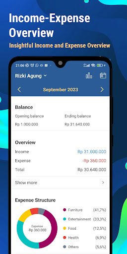 Android application BudgetBuddy Financial Manager screenshort