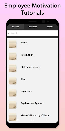 Android application Easy Employee Motivation Tutor screenshort