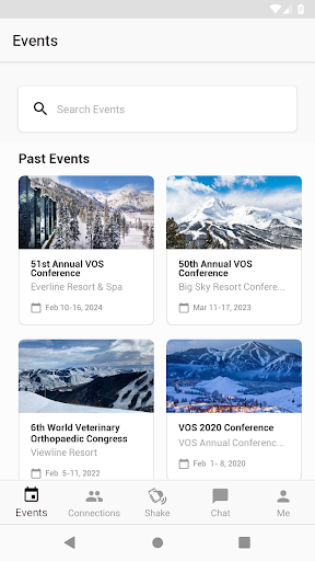 VOS Events Screen 2