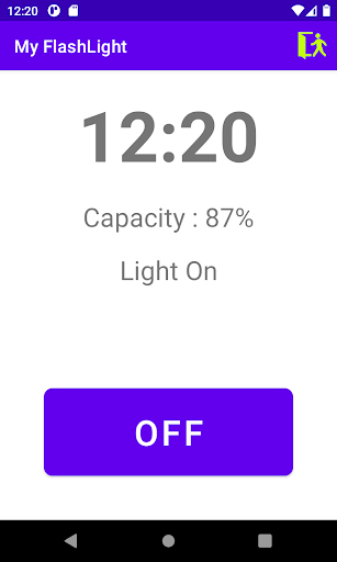 Android application 私の懐中電灯 screenshort