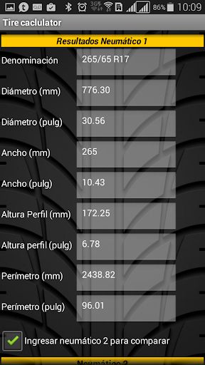 Tire calculator Free