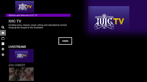 Android application IUIC TV screenshort