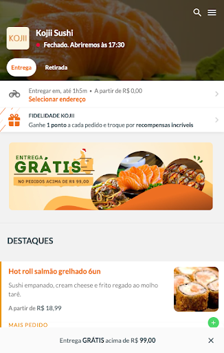 Android application Kojii Sushi House screenshort