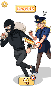 Draw Police Puzzle - Thief DOP