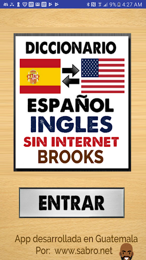 Android application Diccionario Español Inglés Sin screenshort