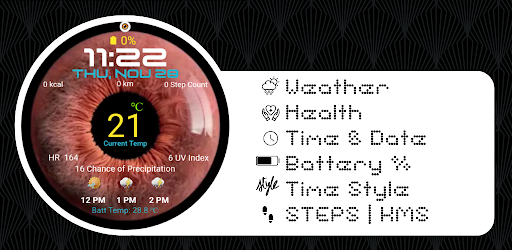 Earth Eye Animated Watch Face