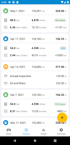 Fuel and Expenses: Bill Scanne Screen 3