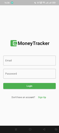 Android application Money tracker screenshort