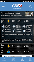 screenshot of CBS7 Weather
