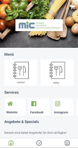 Android application MIC Kantine screenshort