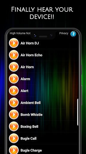 Android application High Volume Notifications screenshort