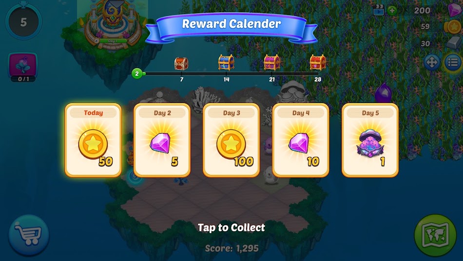 #7. Merge Mermaids-magic puzzles (Android) By: GAMEGZZ LIMITED