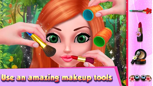 Flower Girl : DressUp & Makeup