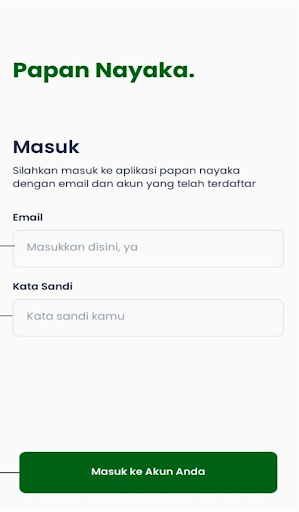 Android application Papan Nayaka screenshort