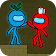 Red and Blue Stickman : Animation Parkour icon