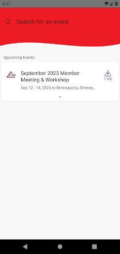 CURT Events Screen 2