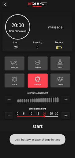 Impulse ems kit Screen 2