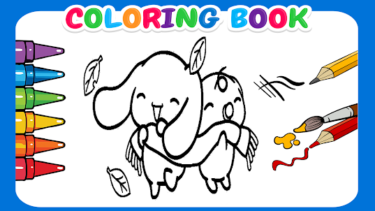 Cute Cinnamoroll coloring book