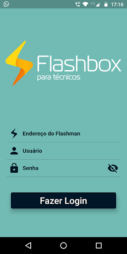 Android application Flashbox Técnicos screenshort