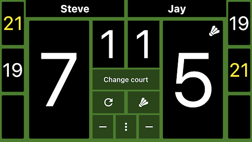 Badminton Scoreboard Screen 2