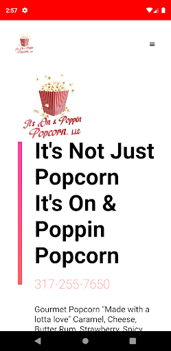 Android application It's On & Poppin Popcorn screenshort
