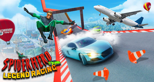 Android application Spiderhero: Speed Race Games screenshort