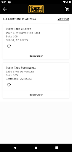 Rusty Taco Screen 3