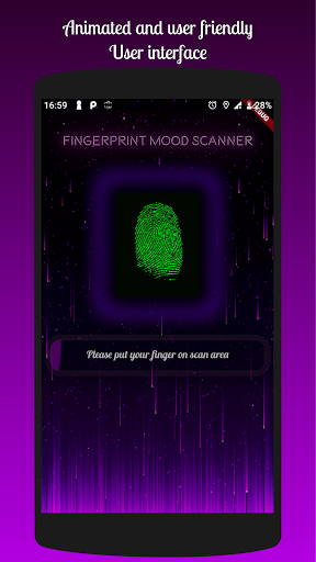 Android application RealFingerprint Mood Scanner, screenshort