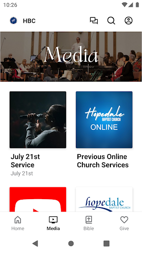 Hopedale Baptist Church Screen 2