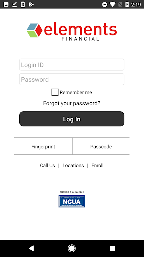 Elements Mobile Banking Screen 2