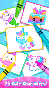Rainbow Glitter Drawing Book - Coloring Classes 1.2 APK screenshots 7