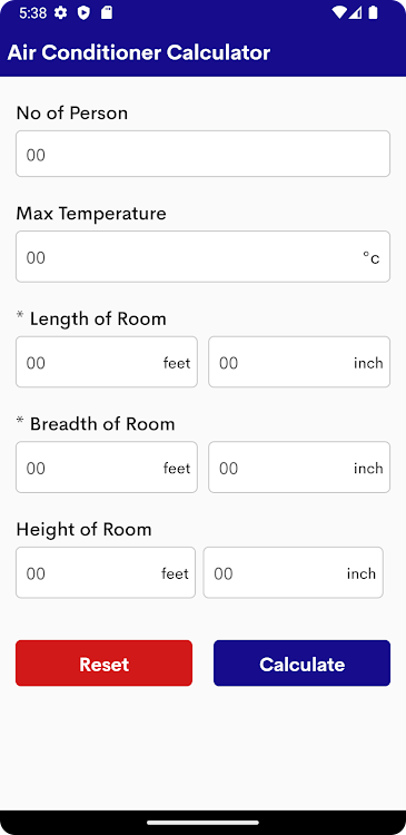 Air Conditioner Calculator - 1.0 - (Android)