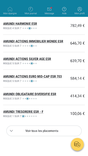 Mon Epargne Screen 3